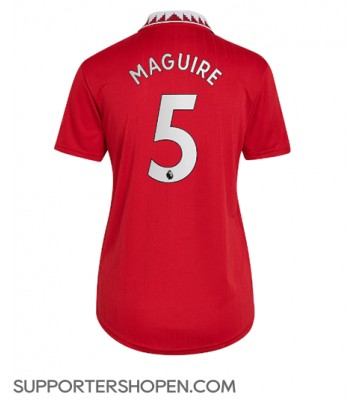 Manchester United Harry Maguire #5 Hemma Matchtröja Dam 2022-23 Kortärmad